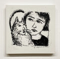 "Girl & Cat" by Stephanie Copoulos-Selle