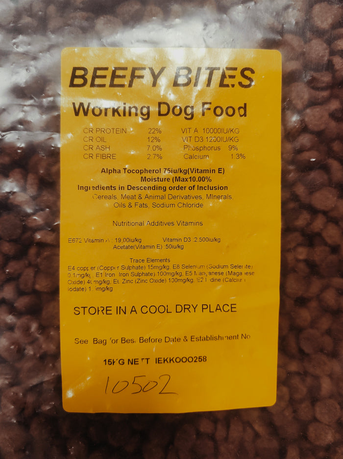 Heatherlea Beefy Bites Dry Working Dog Food