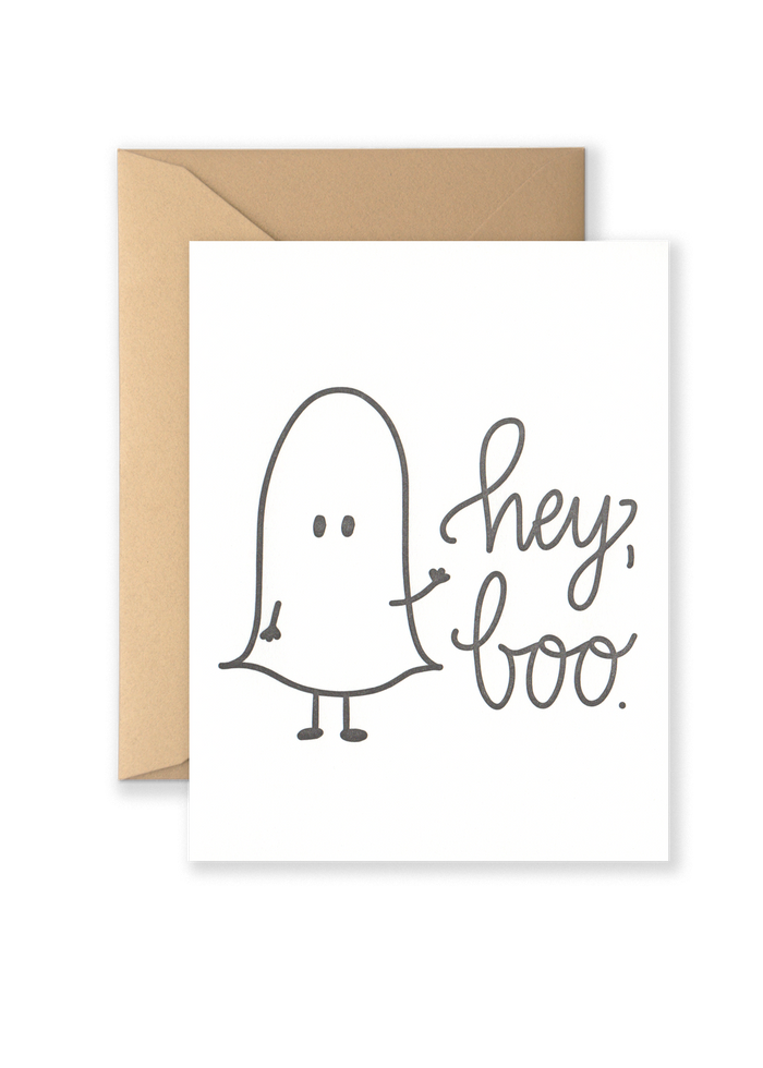 Hey Boo! Greeting Card