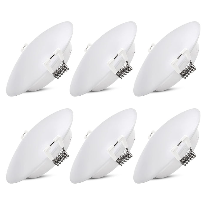Homdec RV LED Recessed Down Light, 4.5 Inch, 12V Puck Light, Metal, 3500K Warm White, Model RVR4HN-34,