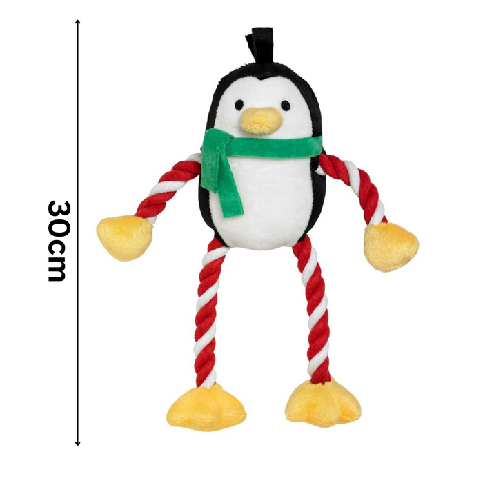 Hug Tug Penguin | Plush Christmas Dog Toy by Good Boy