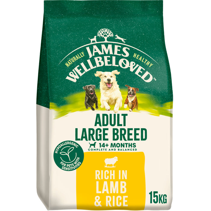 James Wellbeloved Adult Large Breed Lamb & Rice Dry Dog Food