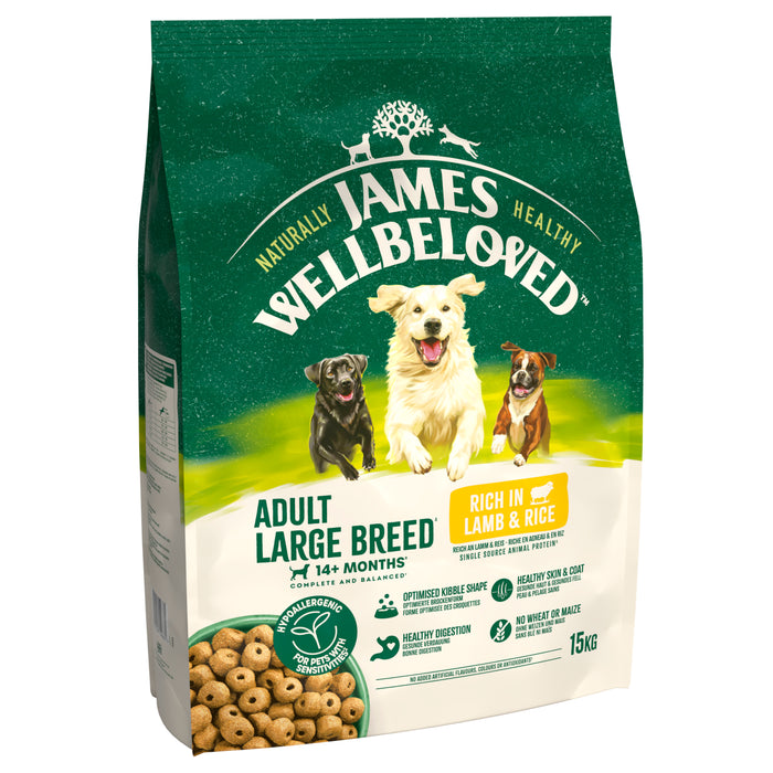 James Wellbeloved Adult Large Breed Lamb & Rice Dry Dog Food