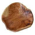 JFFLYIT Creative Wood Bowl - Root Carved, Handmade, Natural Real Wood Candy Serving Bowl (9"-10")
