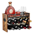 KLM 2-Tier Wine Rack, can Hold 8 Bottles.Suitable for Home Kitchens, Restaurants, Food Pantries, cabinets, and Bars.
