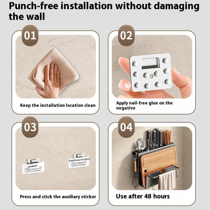Knife Rack Storage Rack Home Wall-mounted