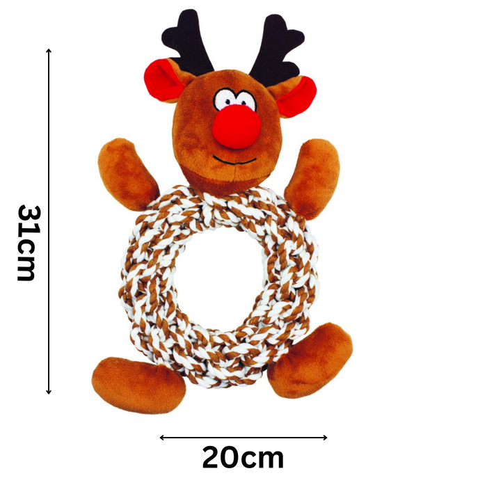 Measurements of dog toy 31cm x 20cm