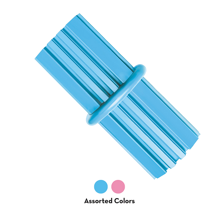 Blue rubber KONG dog toy for puppies