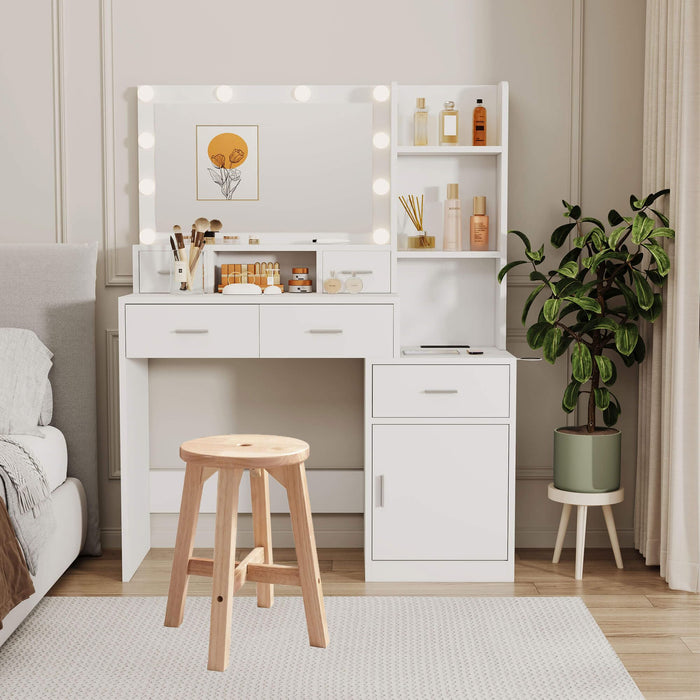 Lestar H18 Wooden Stool, Solid Wood Round Stools