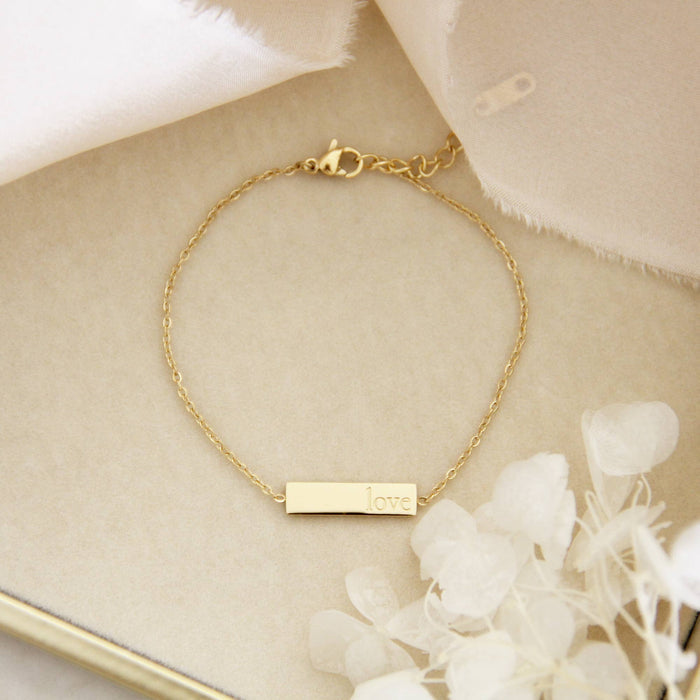 Love Bracelet, 1 Corinthians 13:4-13: Yellow Gold