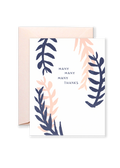 Many Many Many Thanks Greeting Card