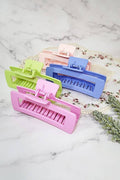 Matte Color Squared Hair Claw Clip