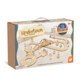MindWare Kindertown Roads Wooden Montessori Building Set - Building Set for Toddlers