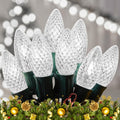 Minetom C9 LED Christmas Lights, 150 FT, 75 LEDs, Connectable, UL Certified, Pure White