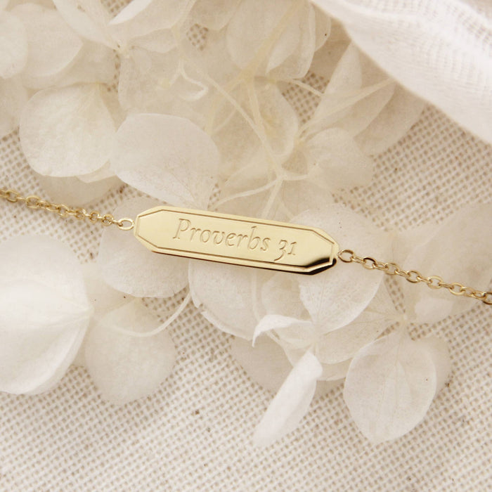 More Precious Than Jewels Proverbs 31 Bracelet: Silver