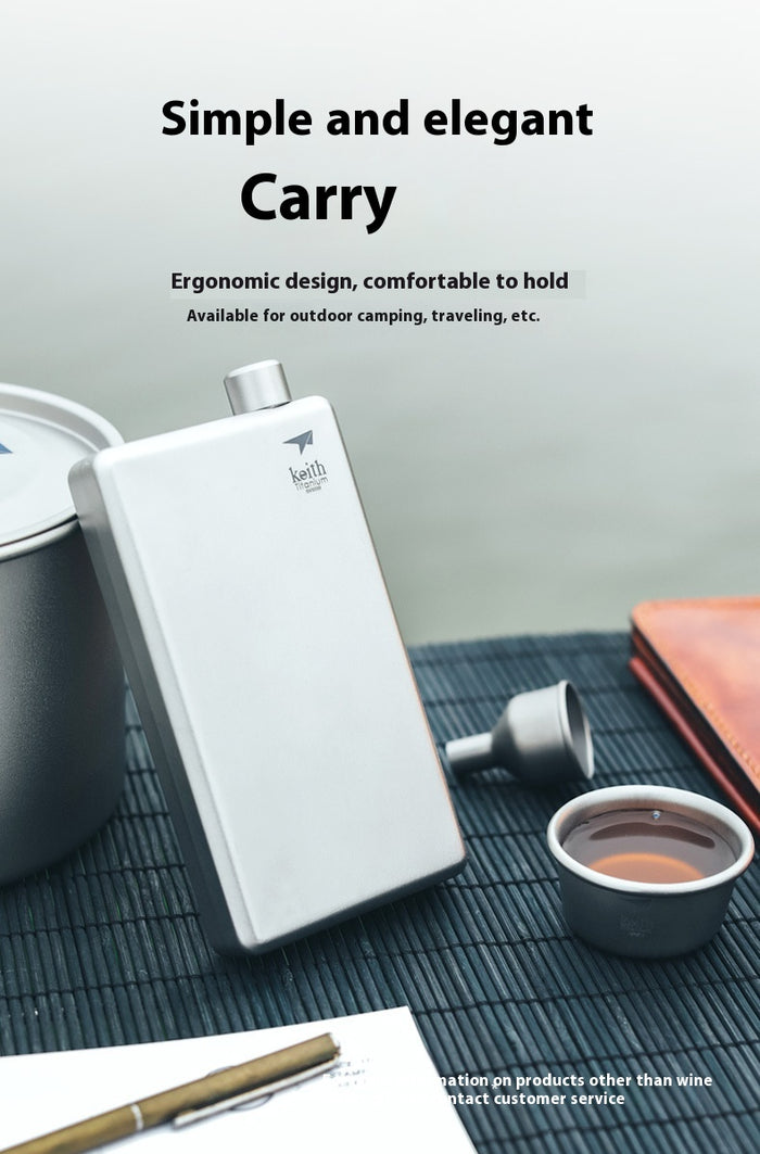 Outdoor Carry Portable With Titanium Funnel Ultralight