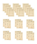 Pack of 24 Wooden Picture Frames Unfinished Wood Photos Frames 5x7 for Crafts