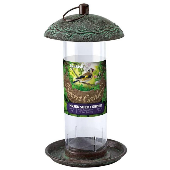 Peckish Wild Bird Feeding Secret Garden Niger (Nyger/Nyjer) Seed Feeder