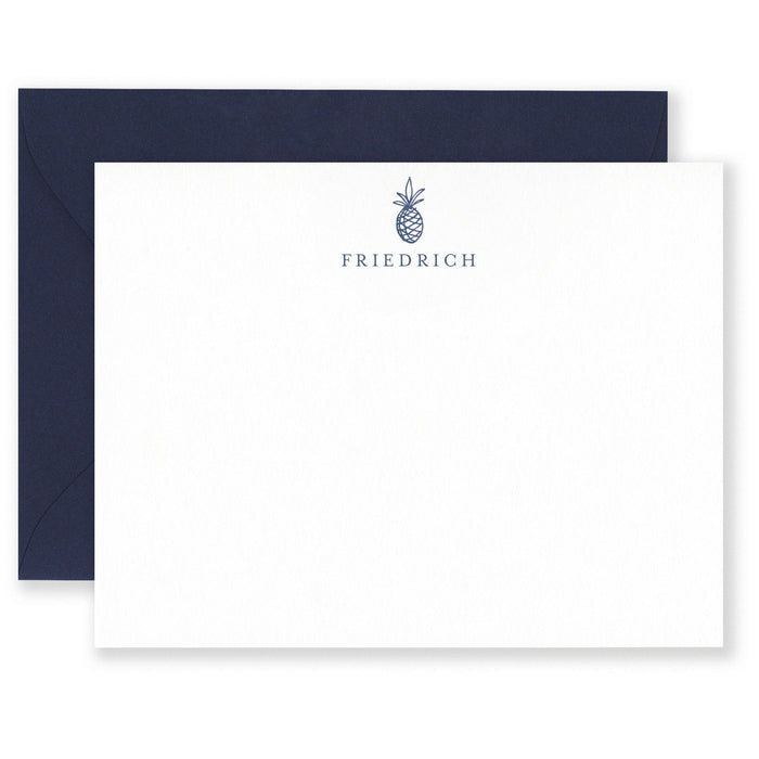 Personalized Pineapple Social Stationery
