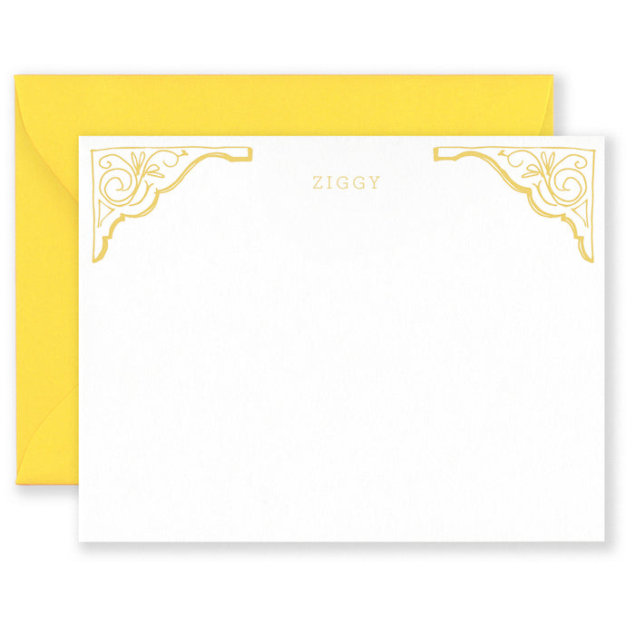 Personalized Scroll Social Stationery