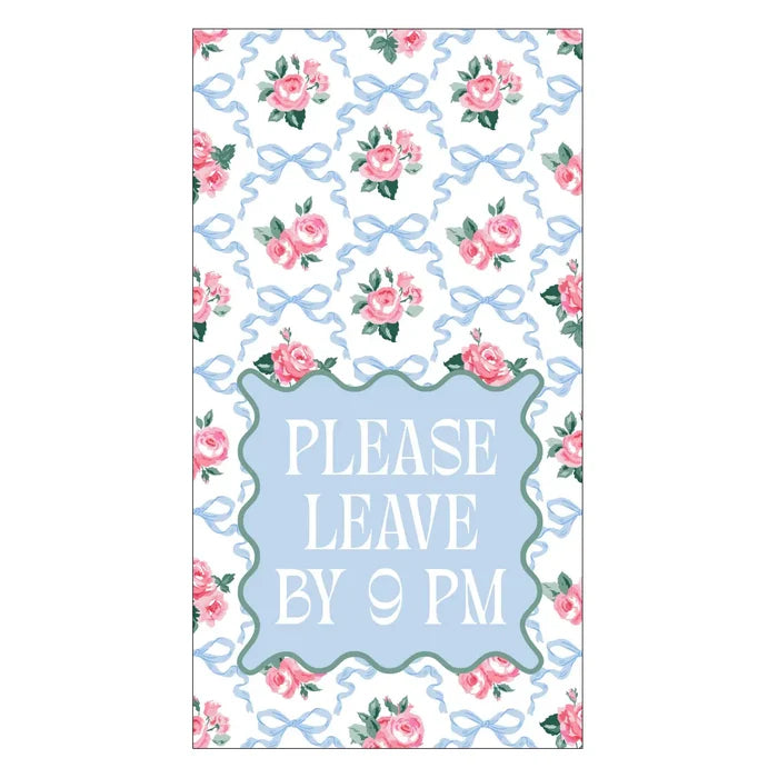 Soiree Sisters Please Leave Rose Guest Napkins