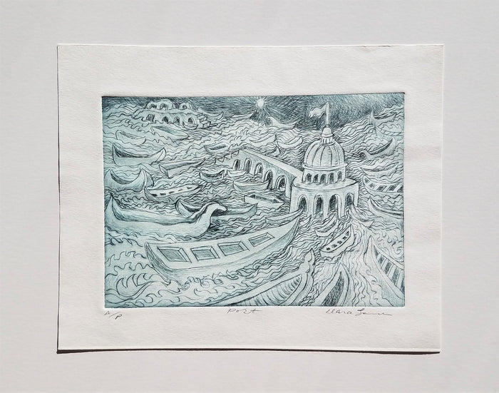 "Port" (print) by Dara Larson