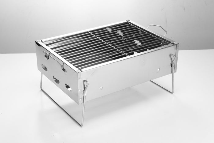 Portable Stainless Steel Charcoal Barbecue Grill