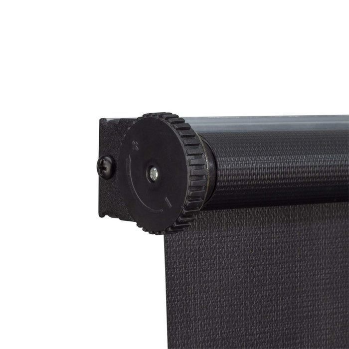RecPro Black RV Roller Shades, Slow-Rise Blackout Window Cover, 62inW x 32inH, Polyester, Model 606345304744