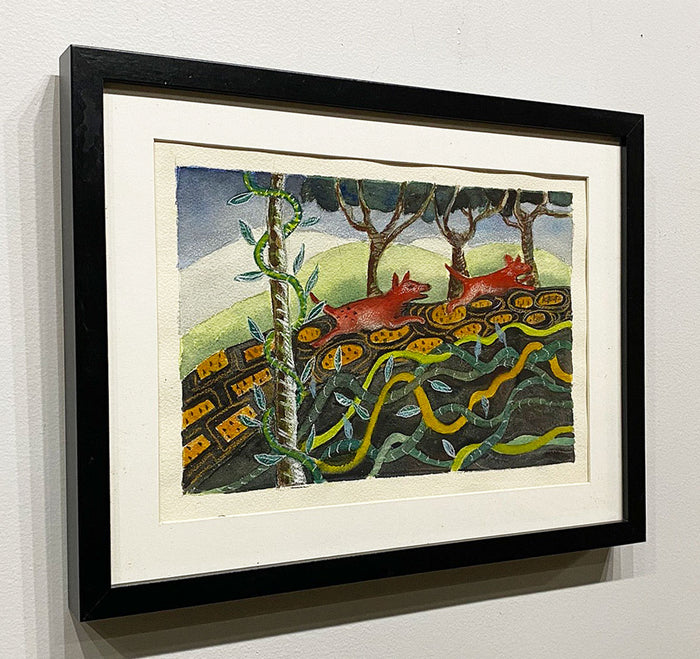 "Red Dogs Running" by Stephanie Copoulos-Selle