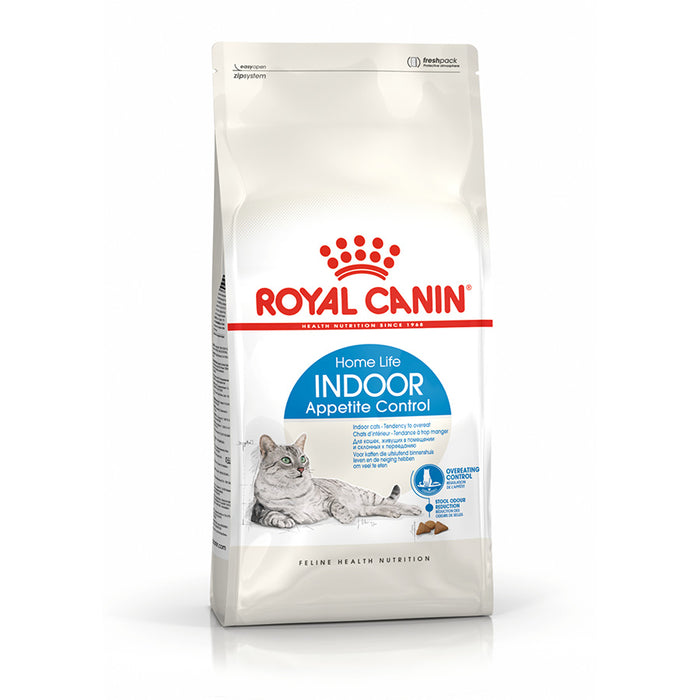 Royal Canin cat food package on a white background