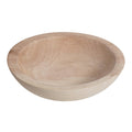 RUIRUICO Wooden Decorative Bowl, Farmhouse Centerpiece (Natural)