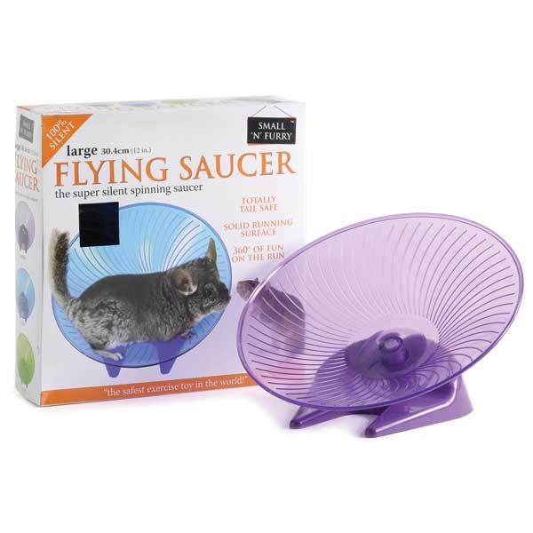 Small 'n' Furry | Small Pet Toy | Flying Fly'n' Saucer Wheel