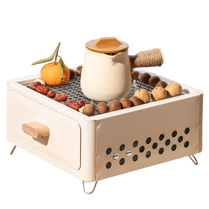Square Outdoor Charcoal Barbecue Grill