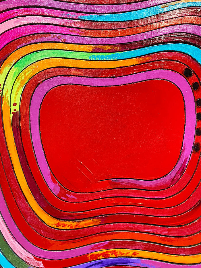 "Striped Apple" by Ann Baer