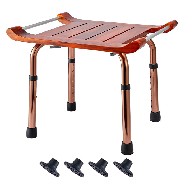 Teak Shower Bench Stool Chair Seat for Inside Shower Bath Sauna, for Elderly and Disabled