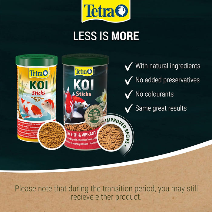 Tetra Pond Koi Sticks 140g | Complete Daily Food for Koi