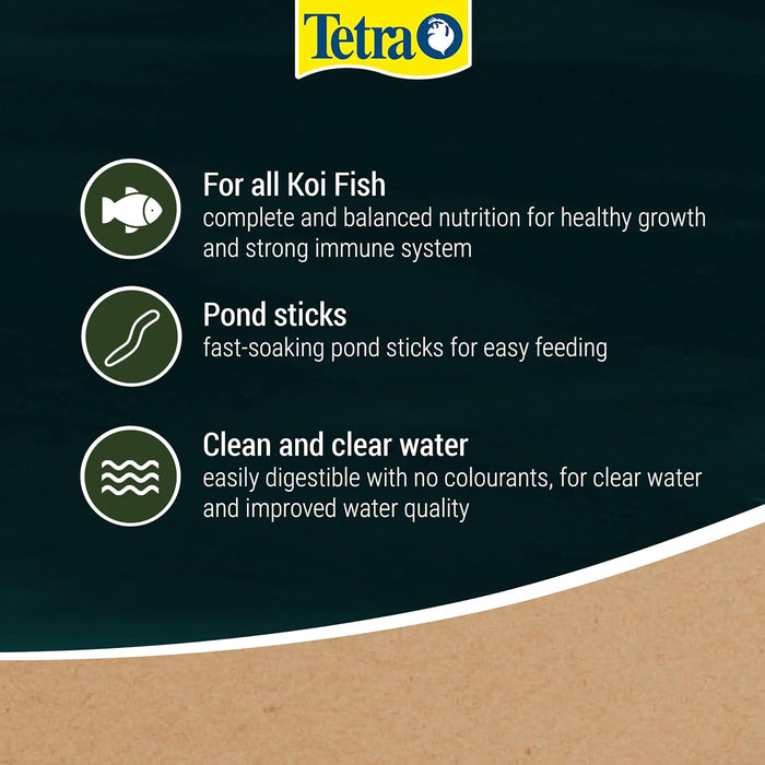 Tetra Pond Koi Sticks 140g | Complete Daily Food for Koi