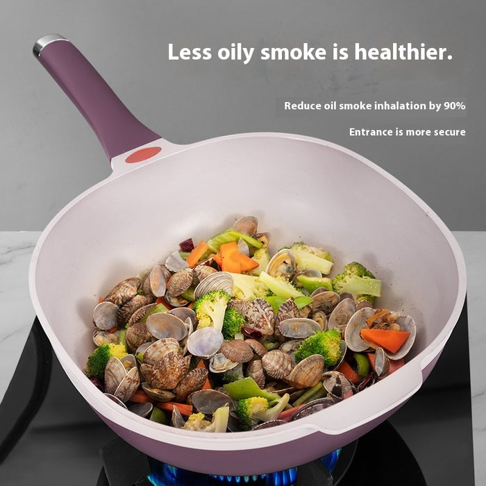 Titanium Ceramic Household Induction Cooker Frying Pan