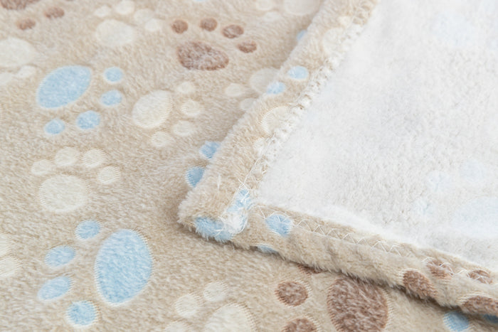 Trixie Laslo Fleece Blanket Beige 75x50cm | Cosy Pet Dog Cat Bed Throw