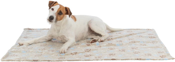 Trixie Laslo Fleece Blanket Beige 75x50cm | Cosy Pet Dog Cat Bed Throw