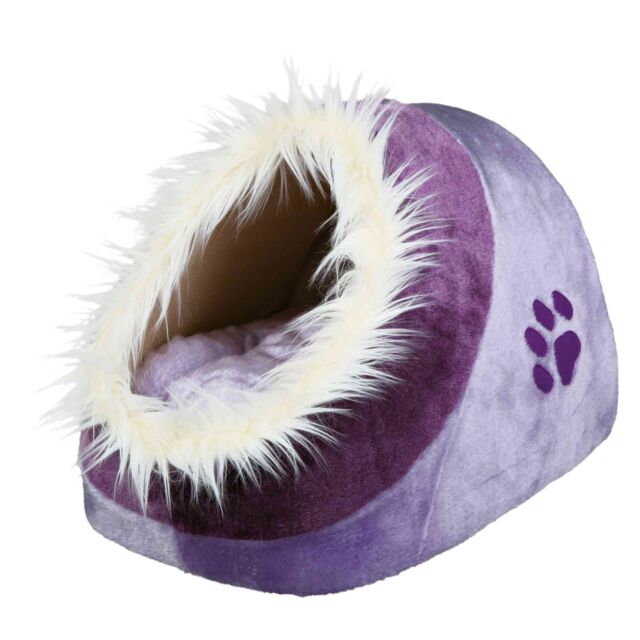 Trixie Minou Cat & Small Dog Bed Lilac/Violet 35x26x41cm | Cosy Pet Sleeping Retreat