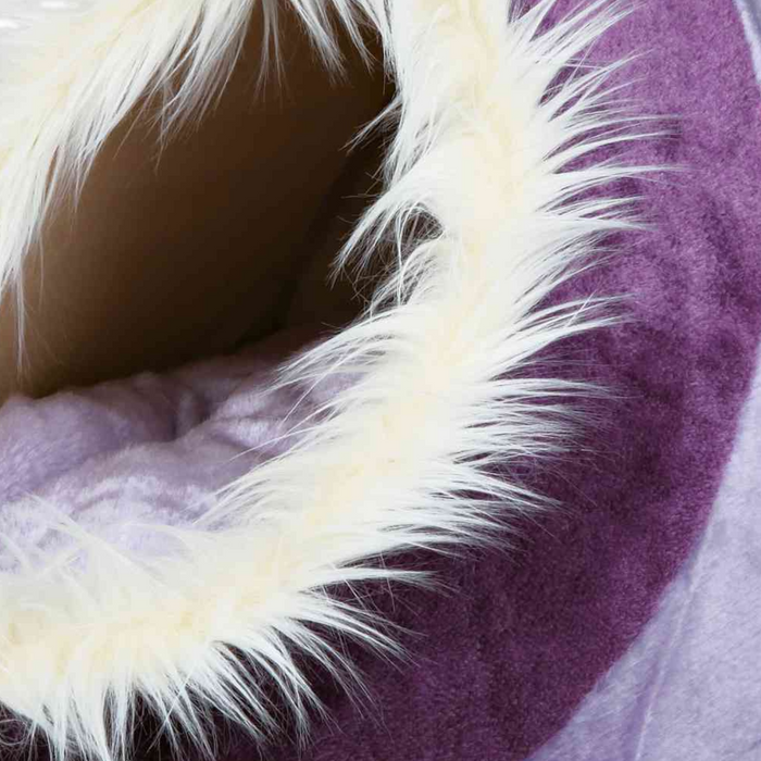 Trixie Minou Cat & Small Dog Bed Lilac/Violet 35x26x41cm | Cosy Pet Sleeping Retreat