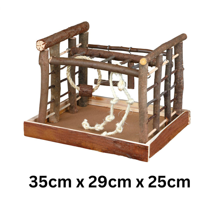 Trixie Natural Living Wooden & Rope Bird Activity Playground
