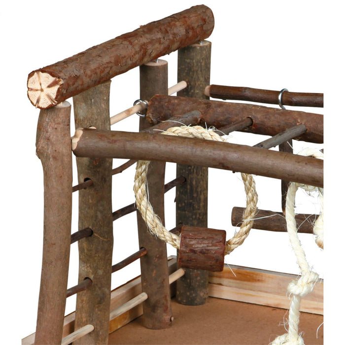 Trixie Natural Living Wooden & Rope Bird Activity Playground