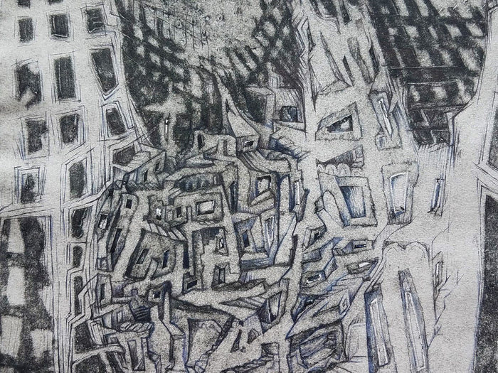"Urban Shadow (grey)" by Dara Larson