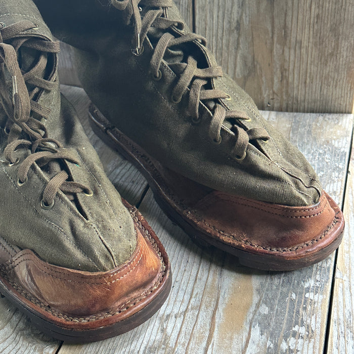 Vintage Canvas WWII  "Over-boots"