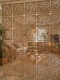 Woodtuct Teak Decorative Room Divider Panels, 12 Pack