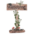 Wowser Whimsical Frog Welcome Garden Statue, Outdoor Decor, 12.75 Inches