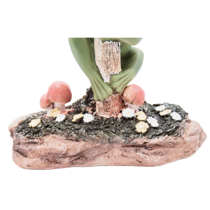 Wowser Whimsical Frog Welcome Garden Statue, Outdoor Decor, 12.75 Inches